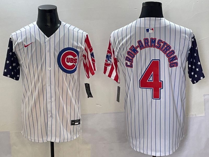 Men's Chicago Cubs Pete Crow-Armstrong #4 White Limited Jersey